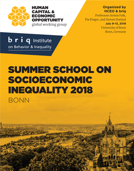 Summer School on Socioeconomic Inequality