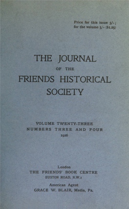 The Journal Friends Historical Society