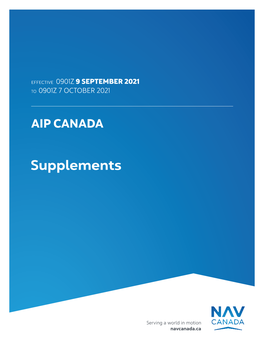 AIP Canada Supplements Have Been Cancelled