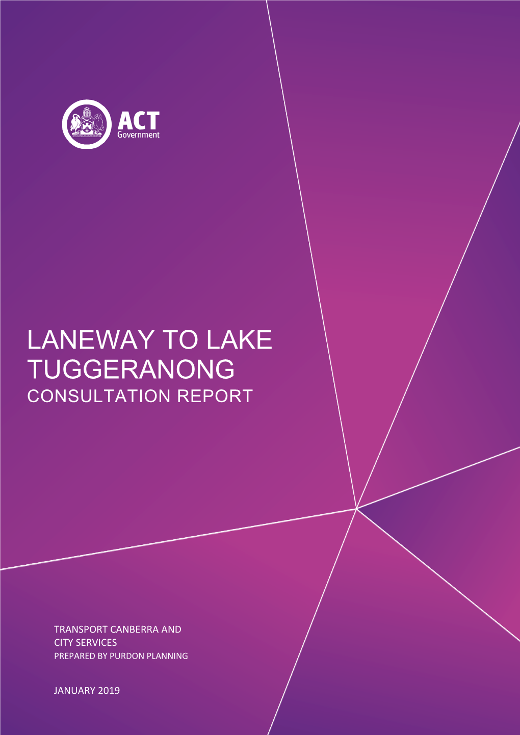 Laneway to Lake Tuggeranong: Consultation Report