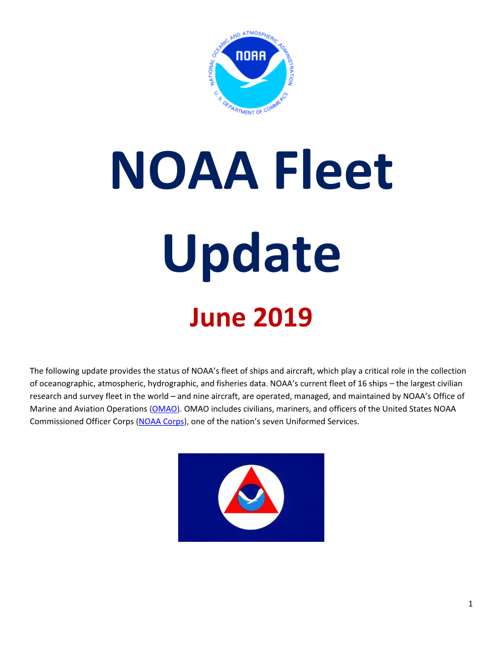 NOAA Fleet Update June 2019