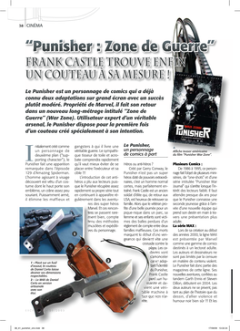 “Punisher : Zone De Guerre” Frank Castle Trouve Enﬁ N Un Couteau À Sa Mesure !