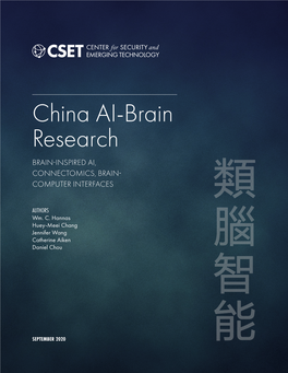 China AI-Brain Research BRAIN-INSPIRED AI, CONNECTOMICS, BRAIN- COMPUTER INTERFACES 類 AUTHORS Wm
