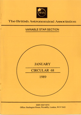 Variable Star Section Circular 68