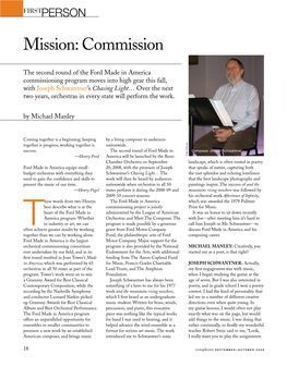 Article, Symphony Magazine, September 2008