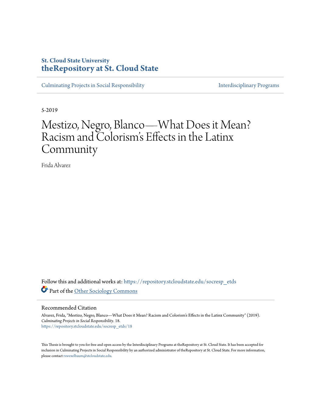 Racism And Colorisms Effects In The Latinx Community Docslib