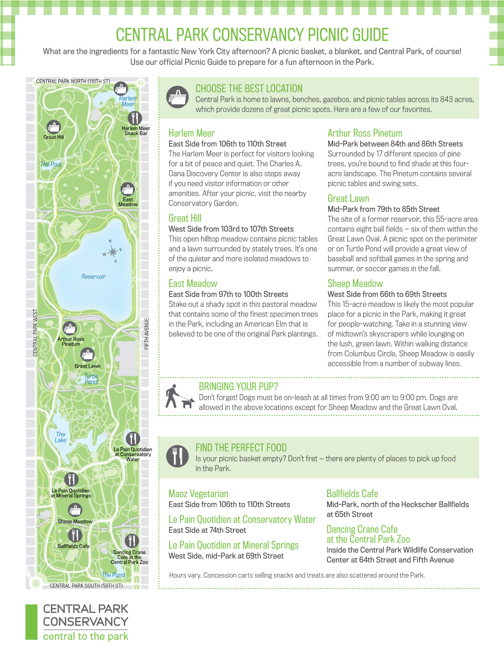 Central Park Conservancy Picnic Guide