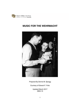 Music for the Wehrmacht