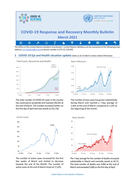 COVID-19 Response and Recovery Monthly Bulletin March 2021