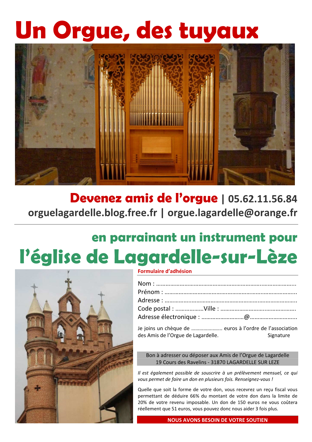 Les Amis De L'orgue De Lagardelle-Sur-Lèze