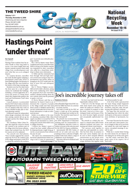 Hastings Point 'Under Threat'