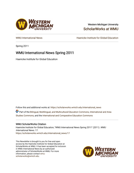 WMU International News Spring 2011