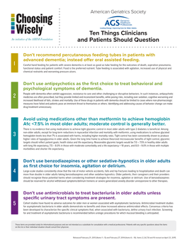 Ten Things Clinicians and Patients Should Question