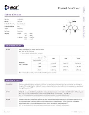 Sodium Diatrizoate | Medchemexpress