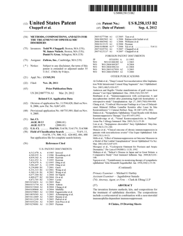 (12) United States Patent (10) Patent No.: US 8.258,153 B2 Chappell Et Al