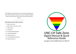 Safe Zone Quick Reference Guide Campuses All Across the Country and Around the World