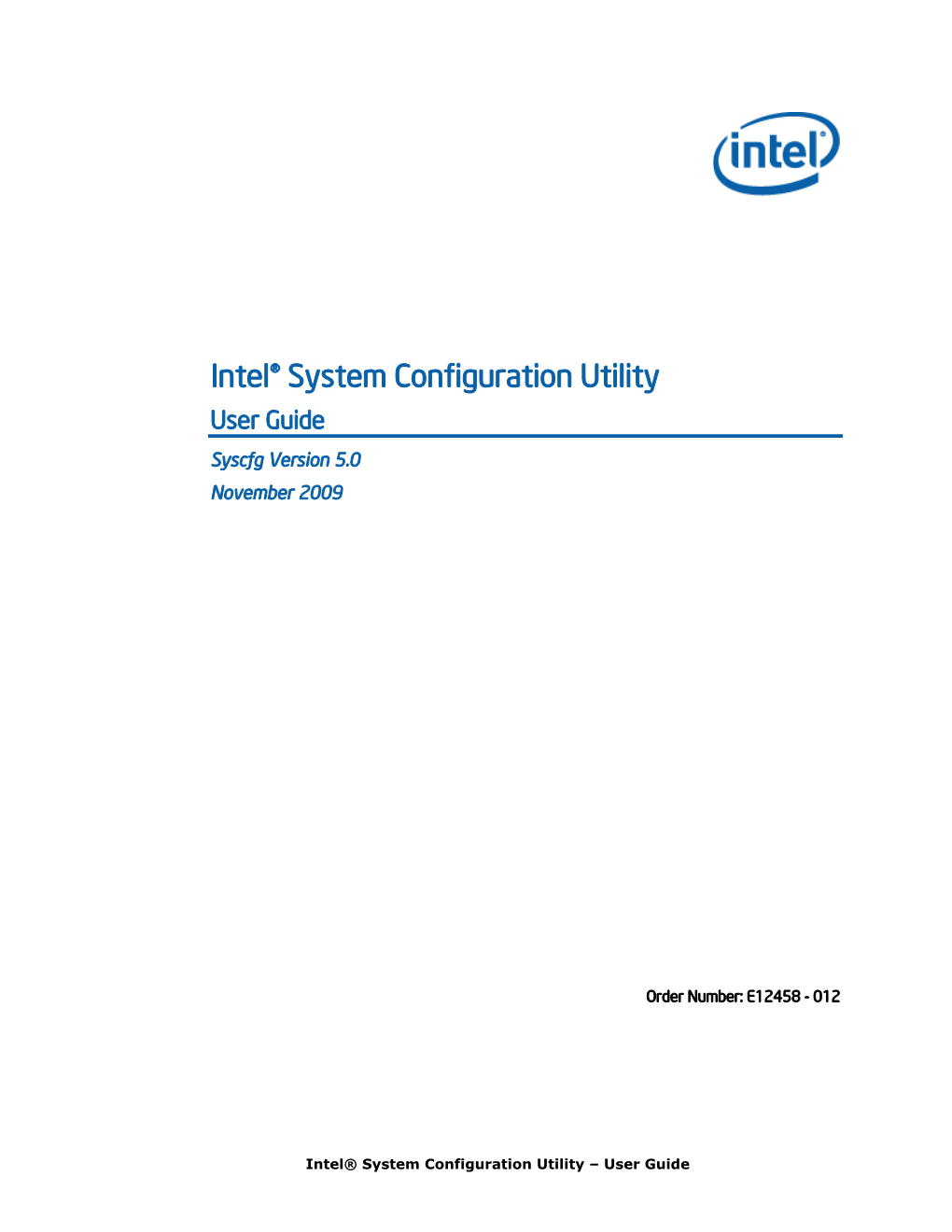 Intel® Server Management Pack for Windows User Guide