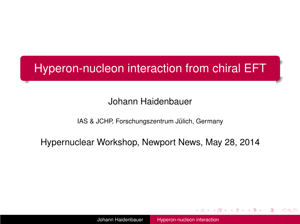 Hyperon-Nucleon Interaction from Chiral EFT