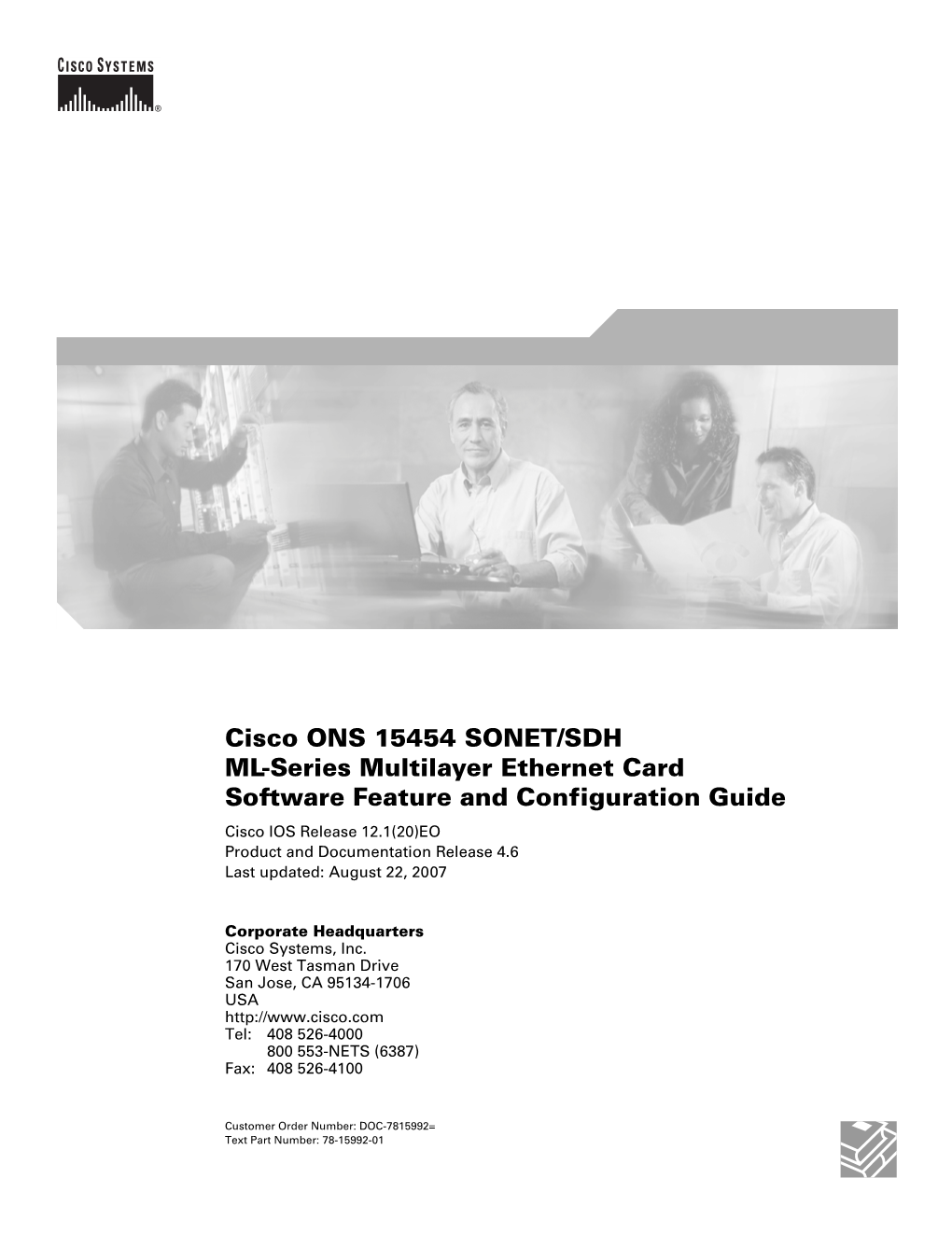 Cisco ONS 15454 SONET/SDH ML-Series Multilayer Ethernet Card