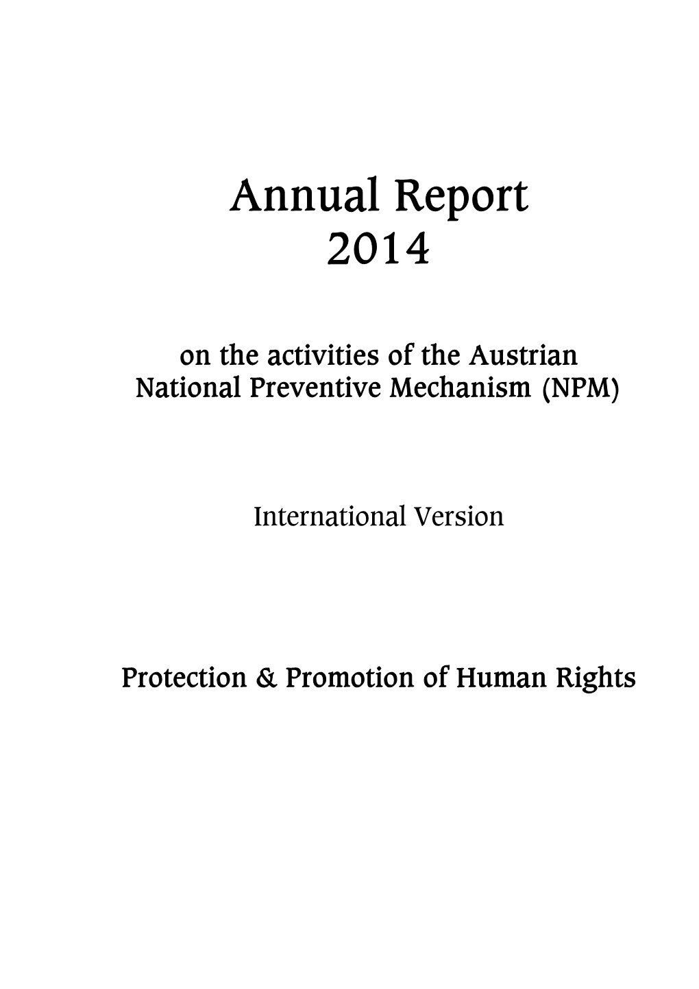 Annual Report 2014