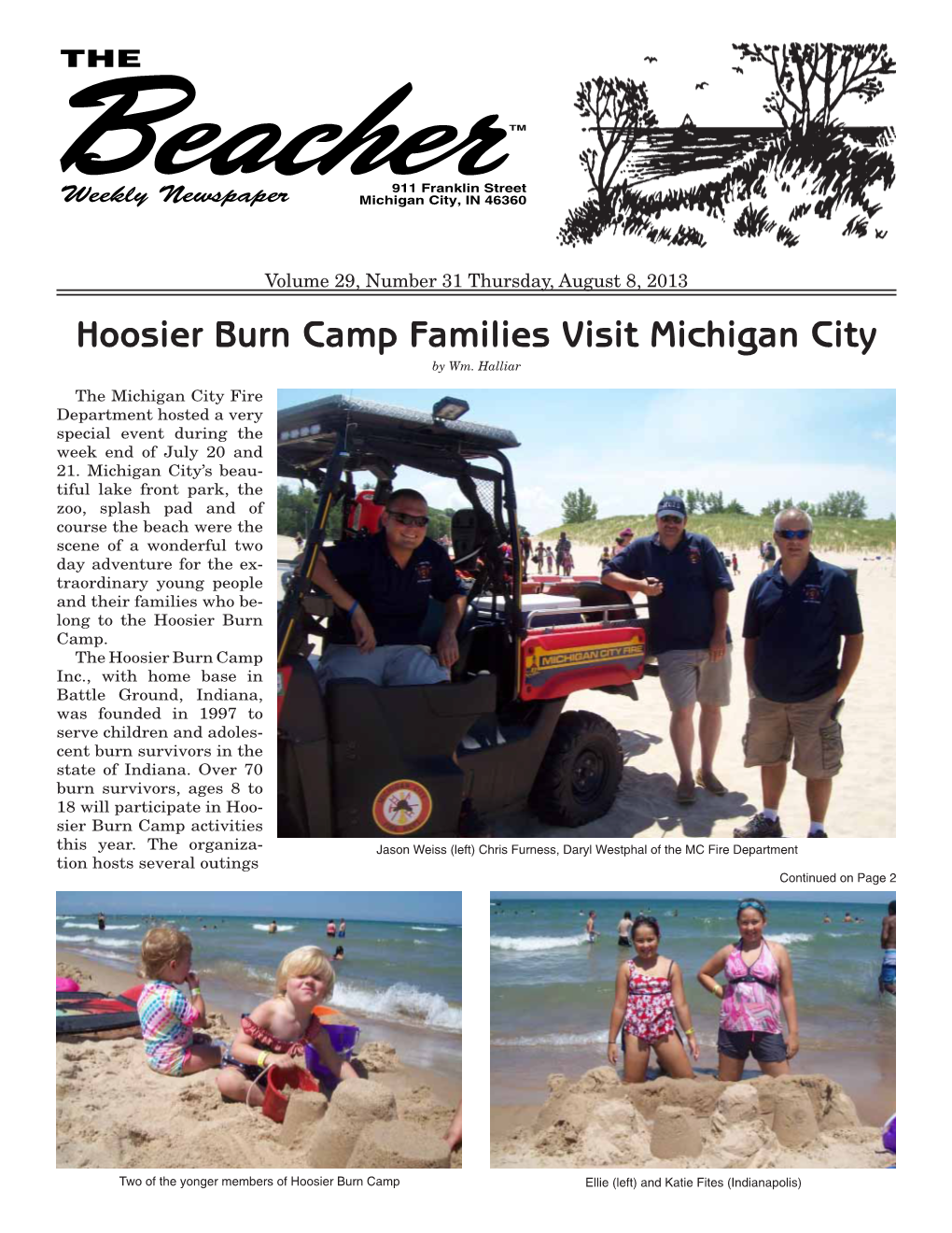 Hoosier Burn Camp Families Visit Michigan City by Wm