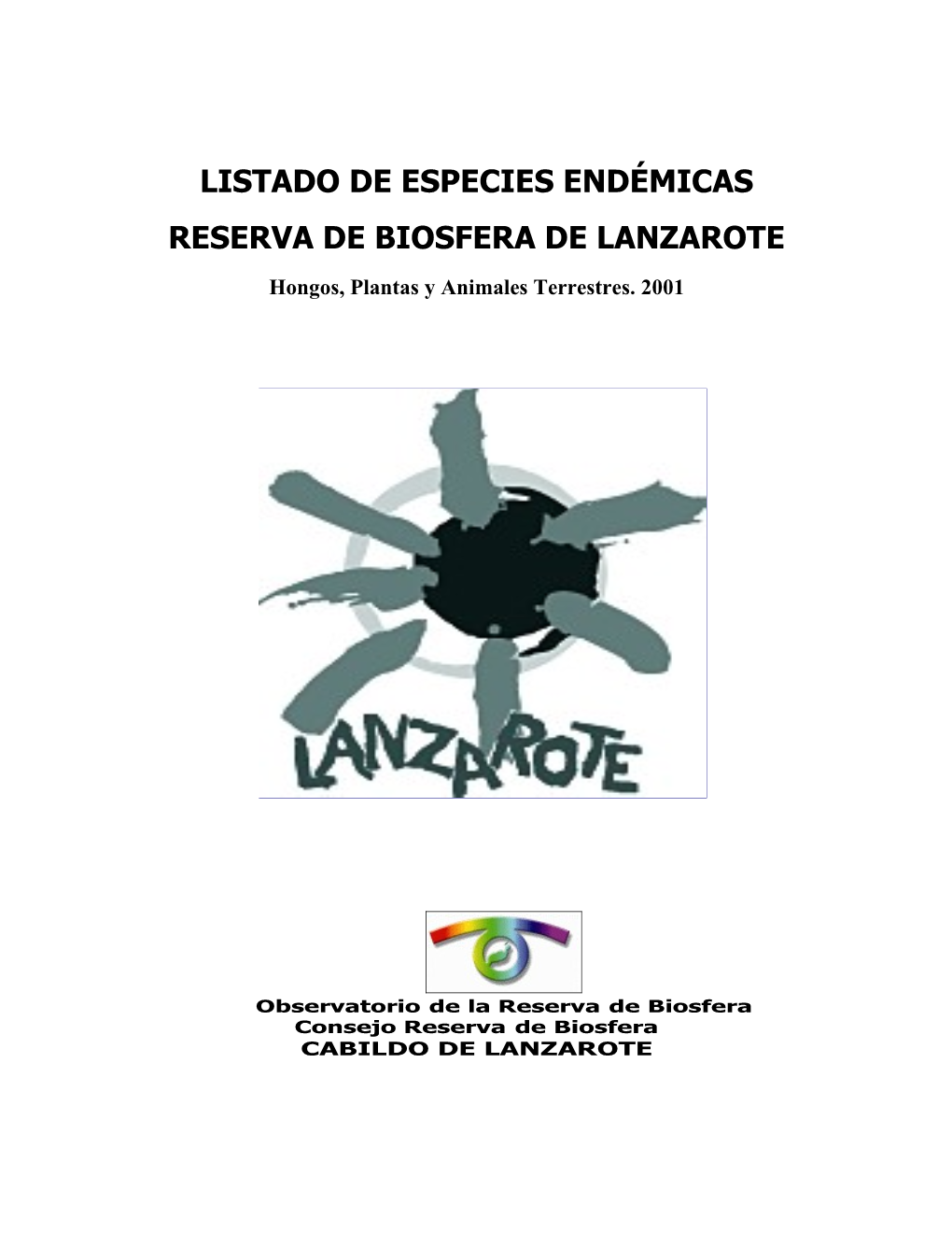 Listado De Especies Endémicas De Lanzarote