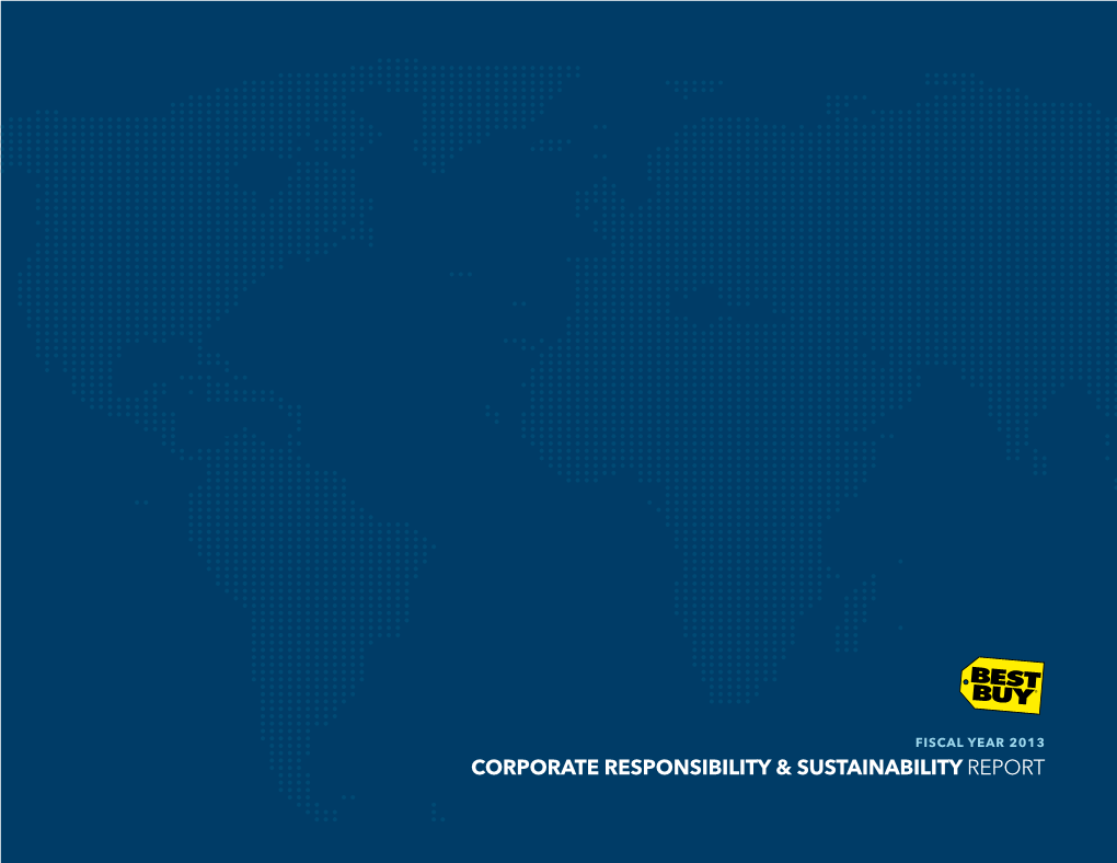 Corporate Responsibility & Sustainability Report