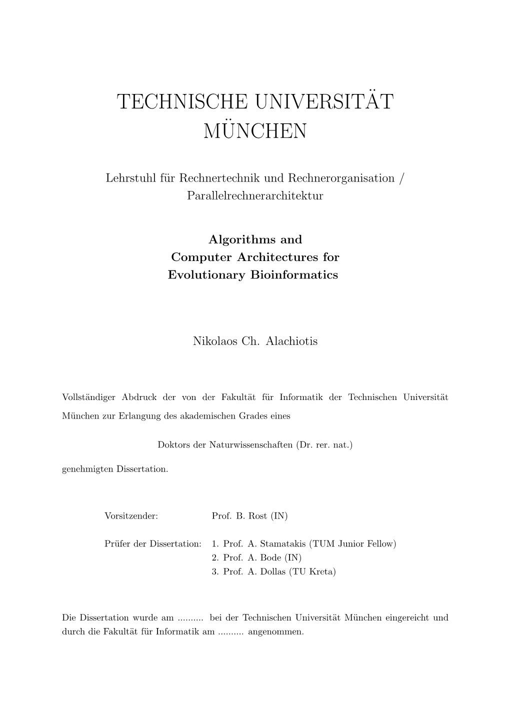 Technische Universit¨At M¨Unchen, Universit¨Atsbibliothek, 2004