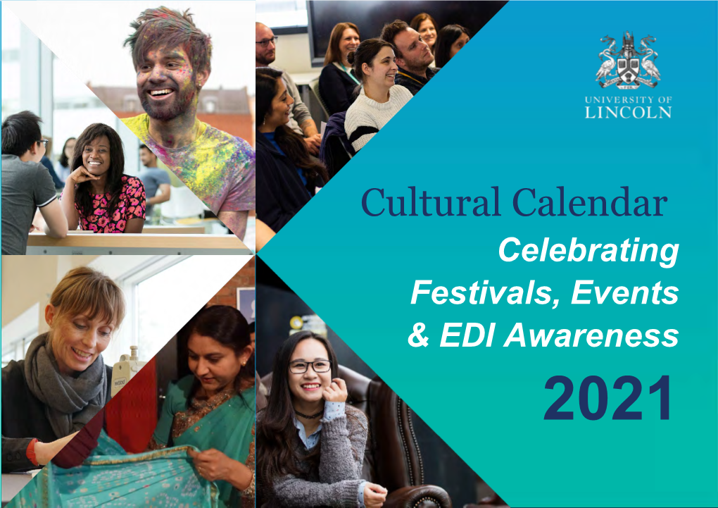 Equality, Diversity and Inclusion Festivals and Events Calendar