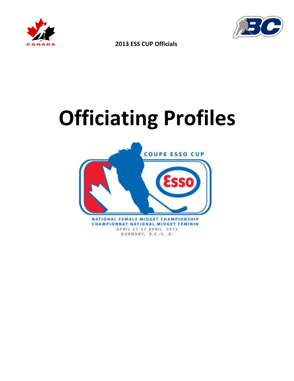 Officiating Profiles