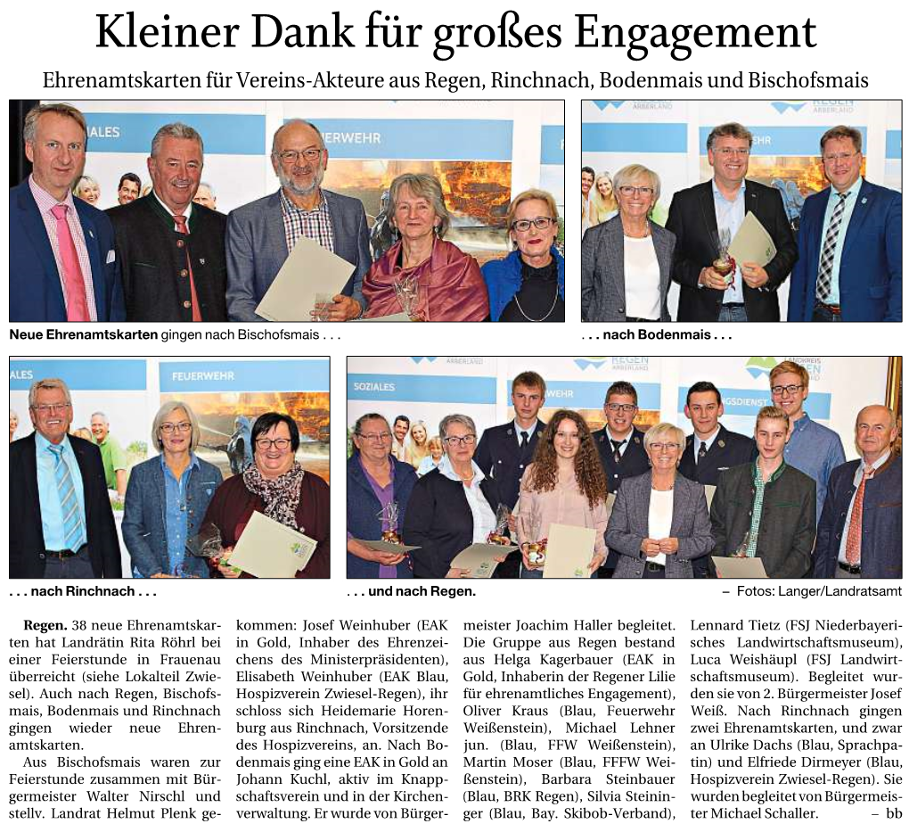 Kleiner Dank Für Großes Engagement