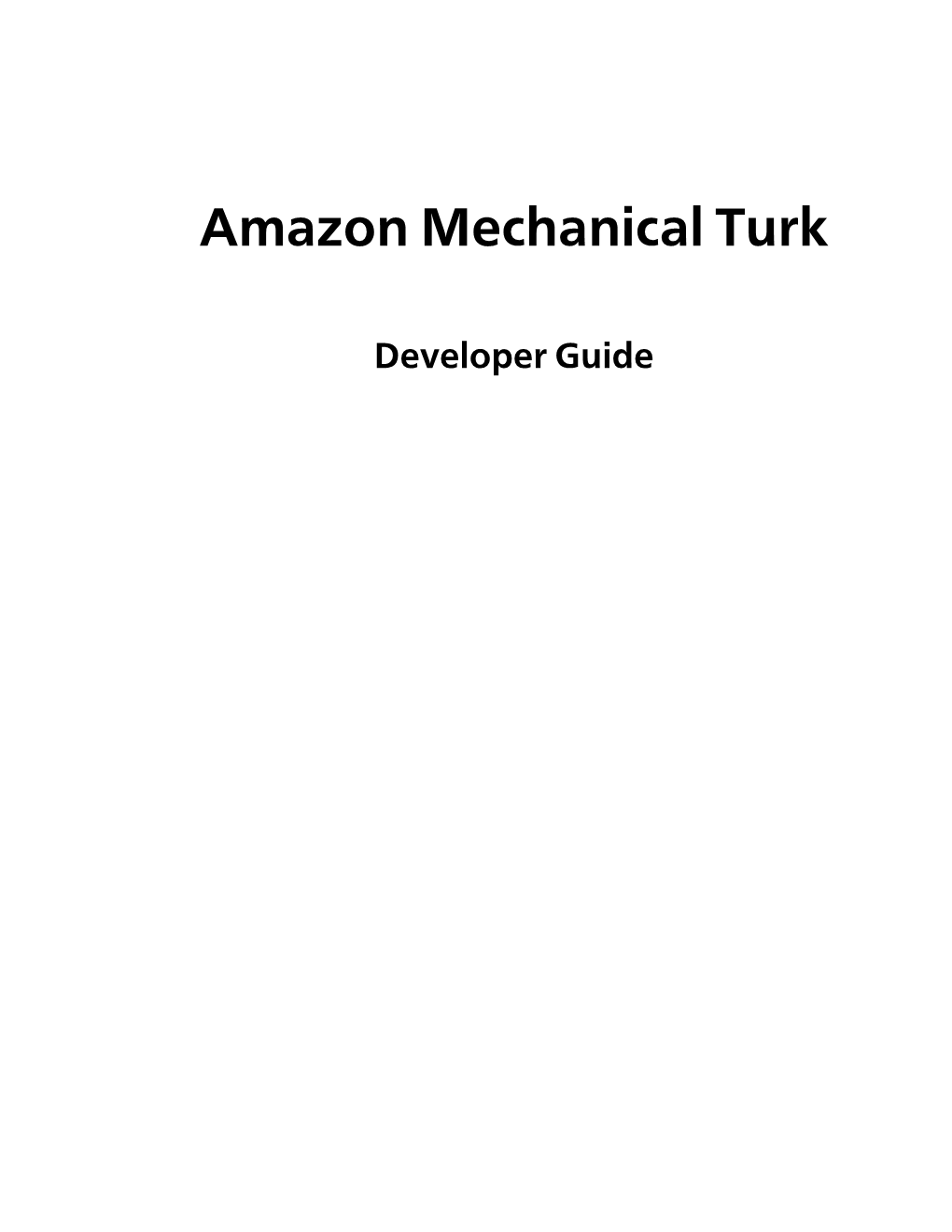 Amazon Mechanical Turk