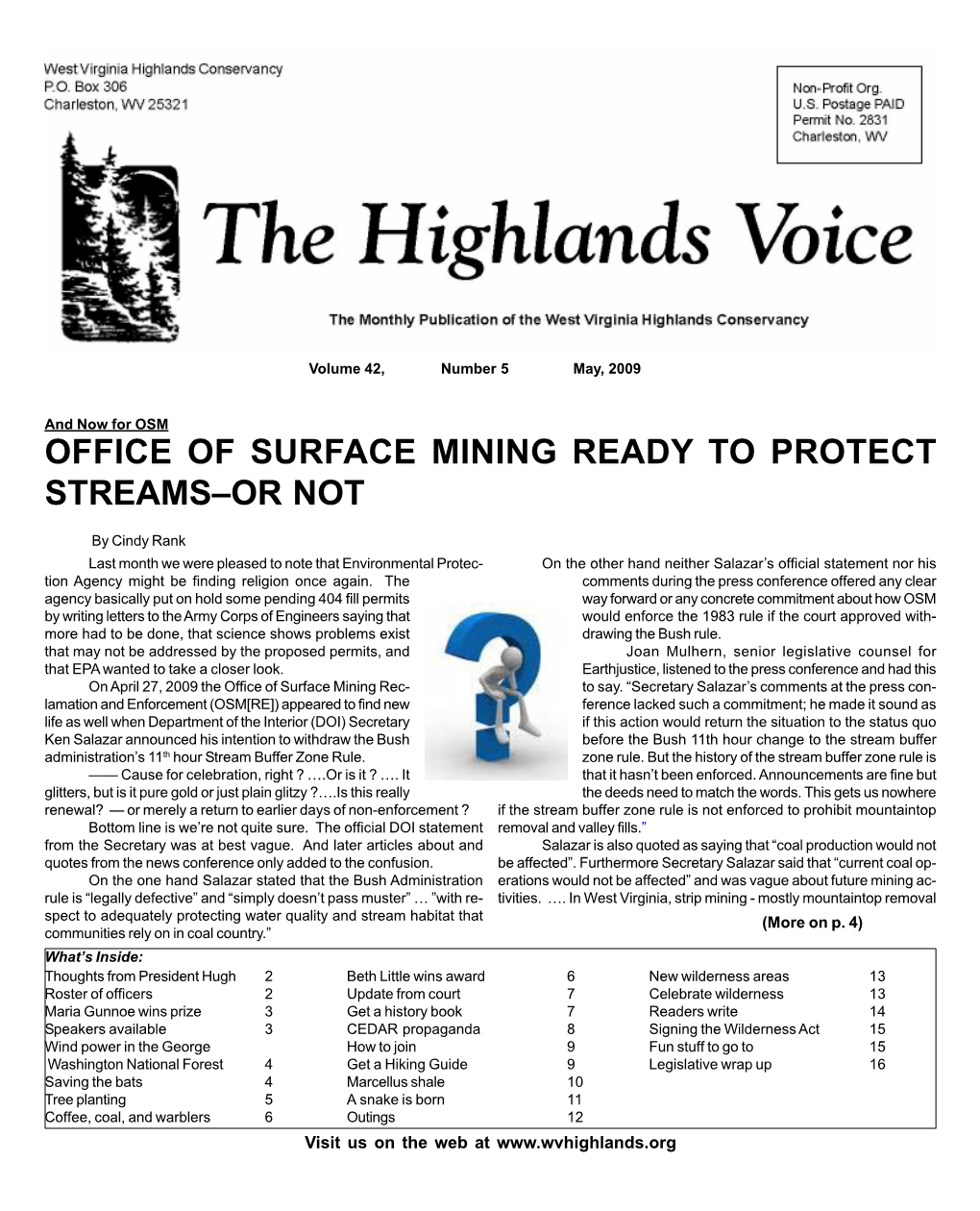 Office of Surface Mining Ready to Protect Streams–Or Not