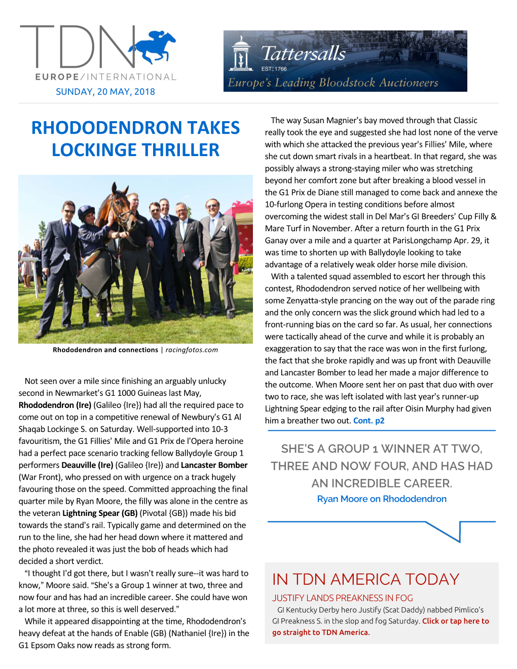 Rhododendron Takes Lockinge Thriller Cont