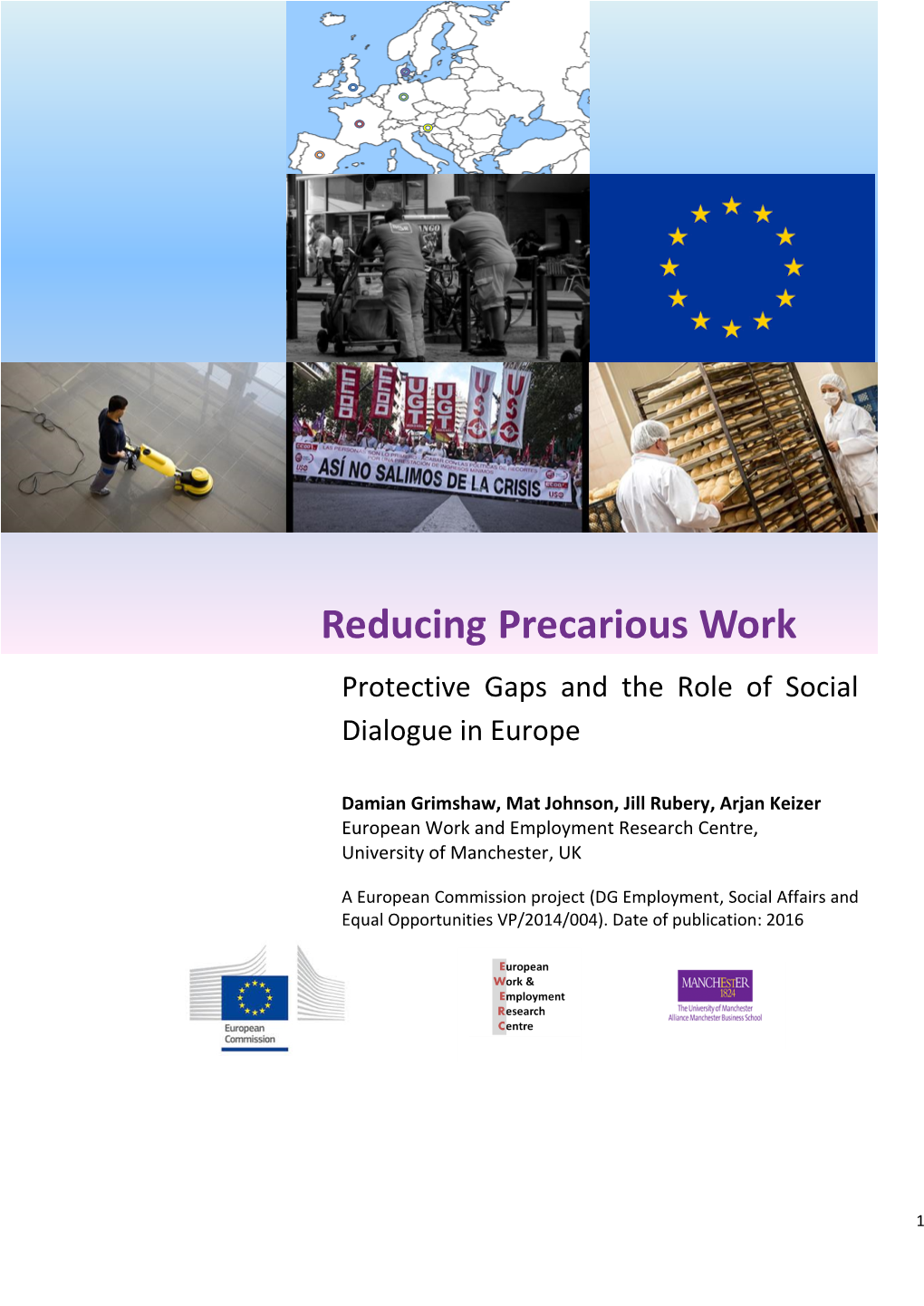 Reducing Precarious Work Protective Gaps and the Role of Social Dialogue in Europe