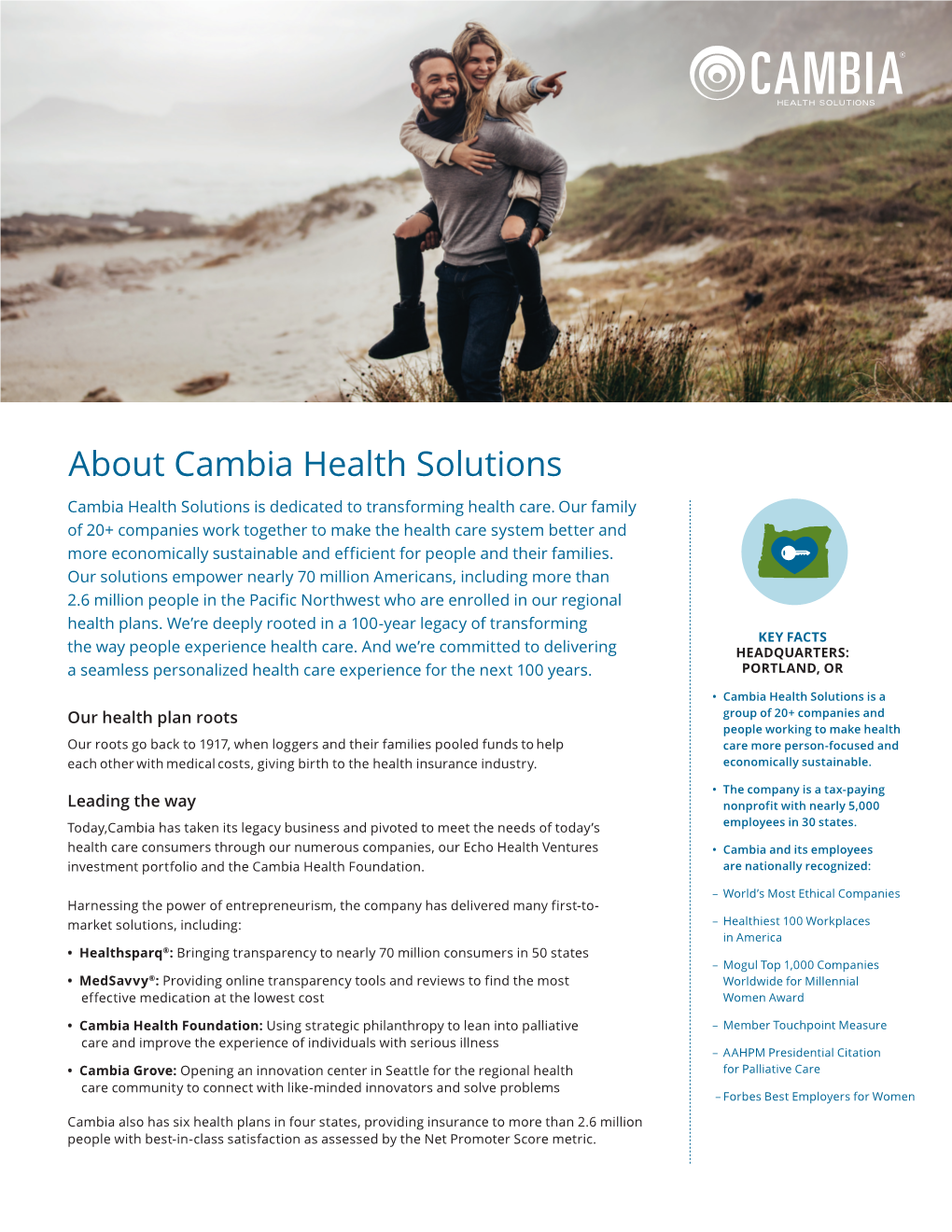 Cambia Health Solutions Corporate Facts