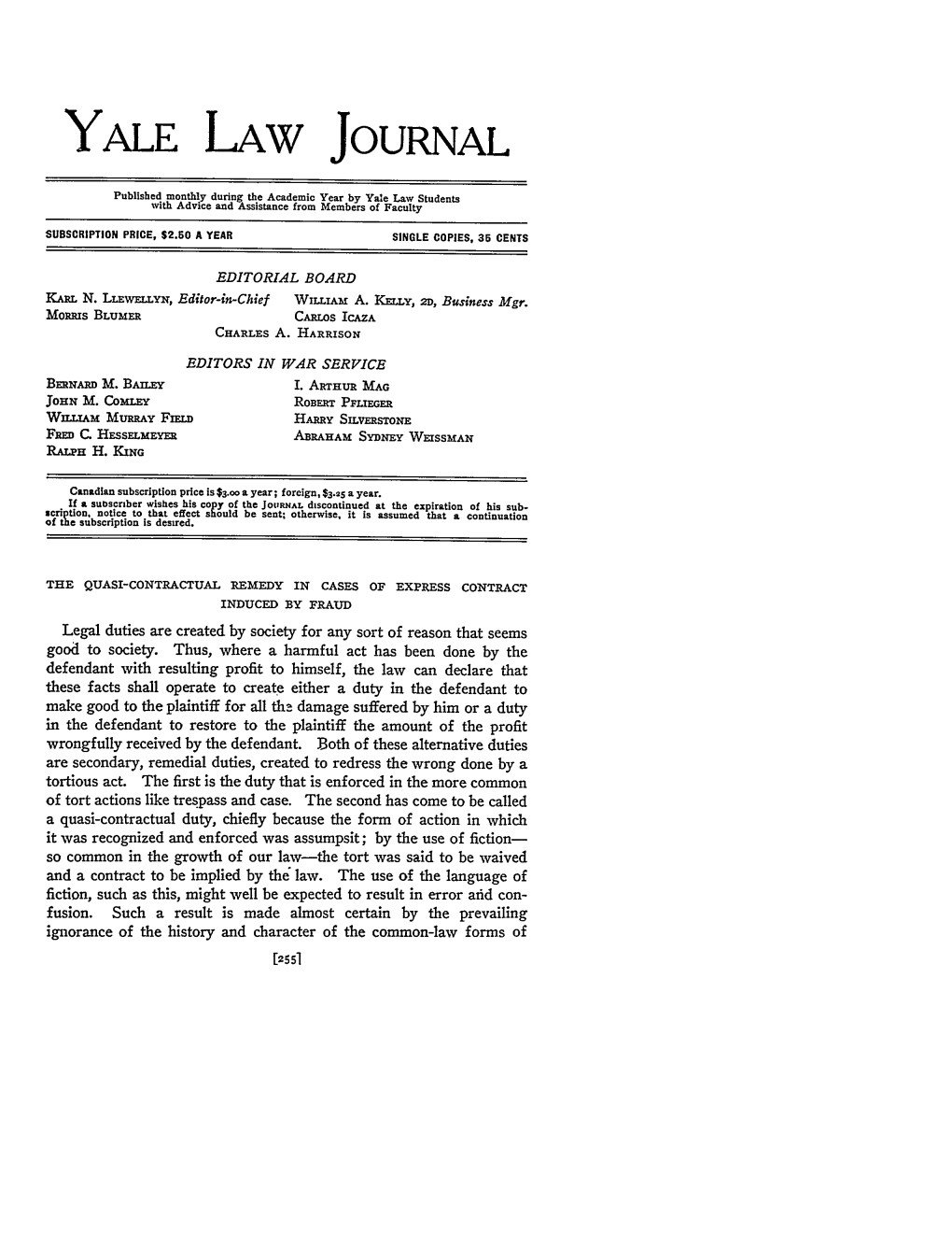 Yale Law Journal