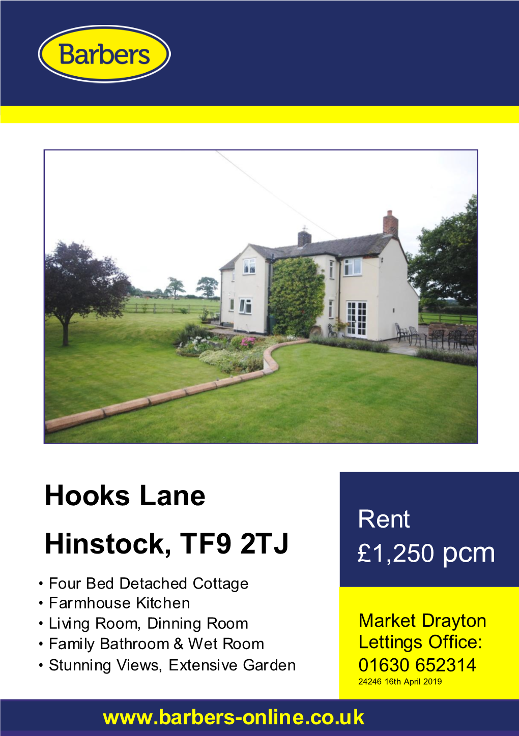 Hooks Lane Hinstock, TF9