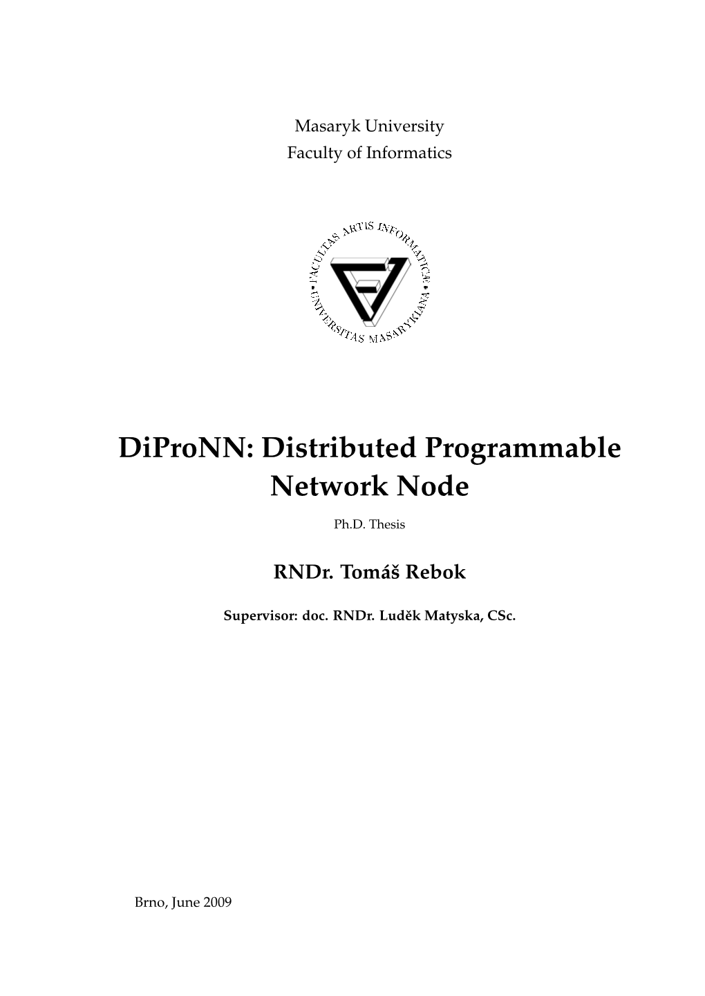 Distributed Programmable Network Node