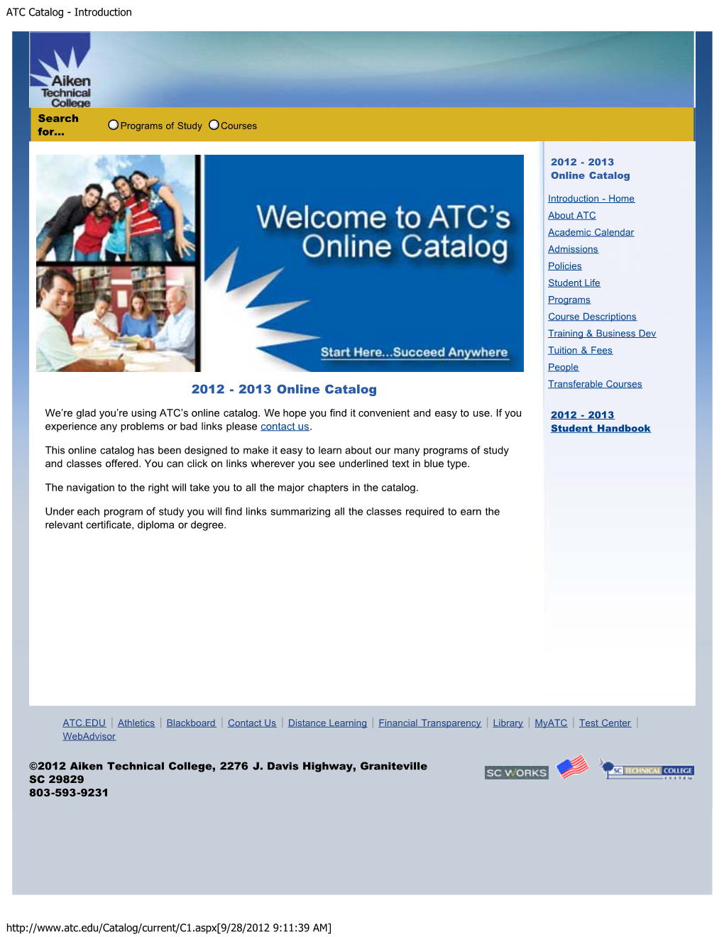 ATC Catalog - Introduction