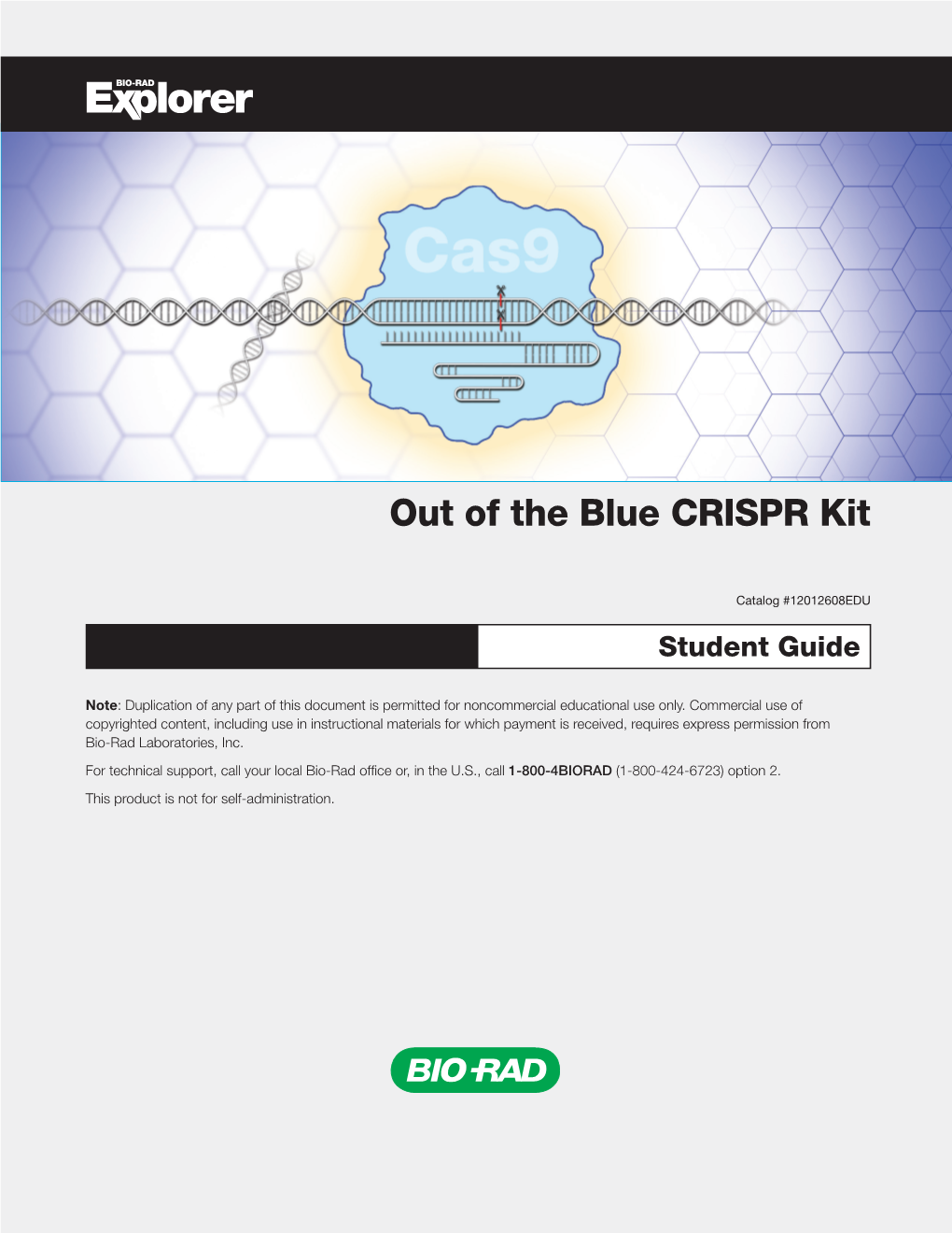 Out of the Blue CRISPR Kit Student Guide