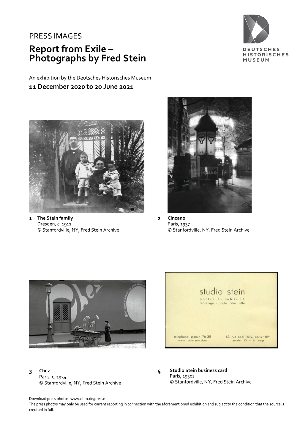 Pressebildliste Fred Stein Deutsch.Indd