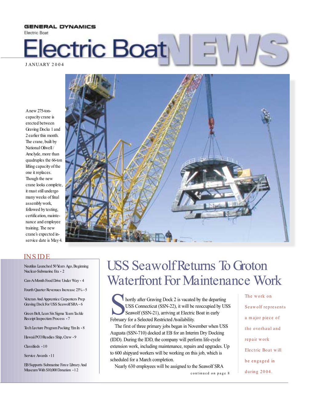 USS Seawolf Returns to Groton Waterfront for Maintenance Work