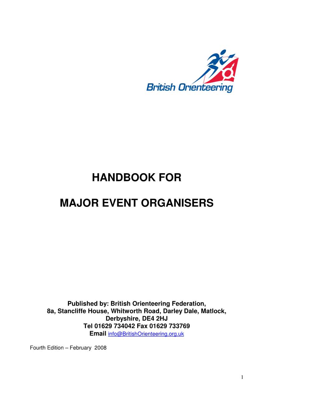 Handbook for Major Event Organisers