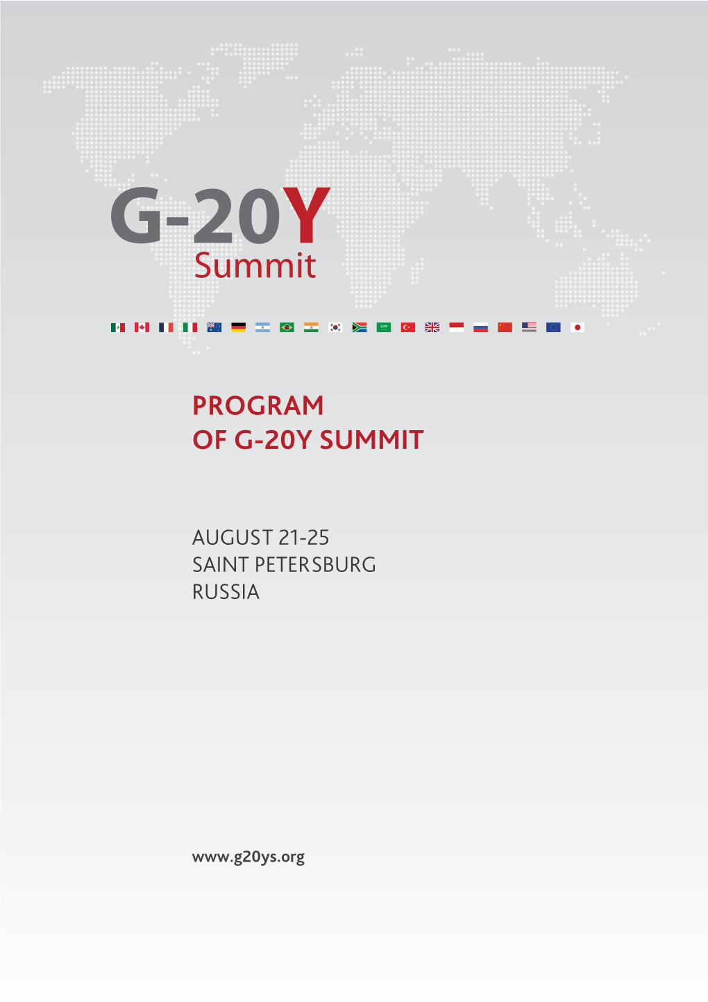 Program of G-20Y Summit