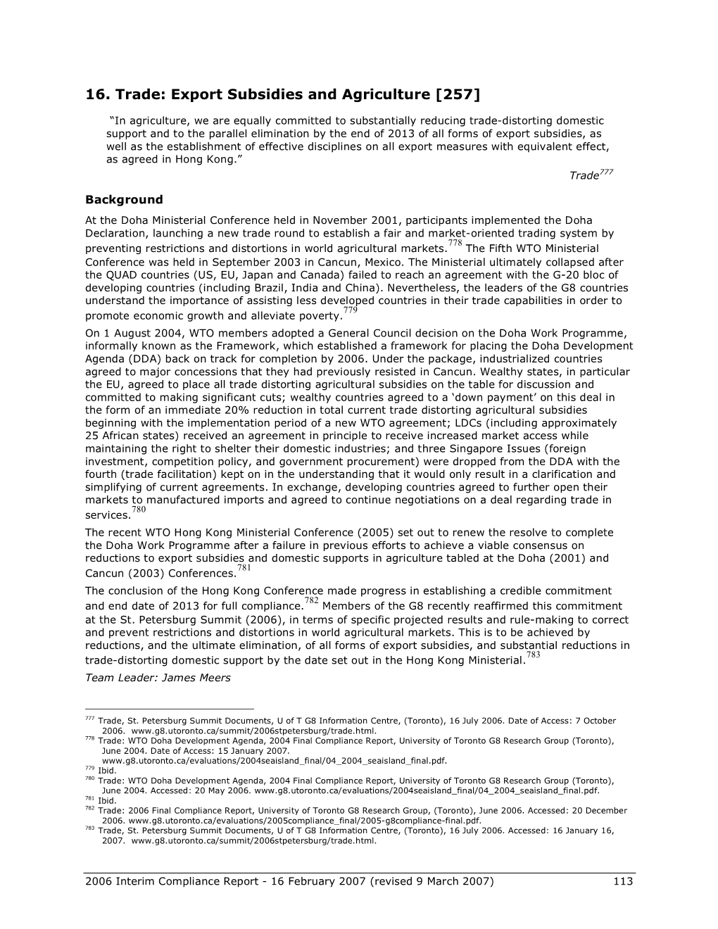 Export Subsidies and Agriculture [257]