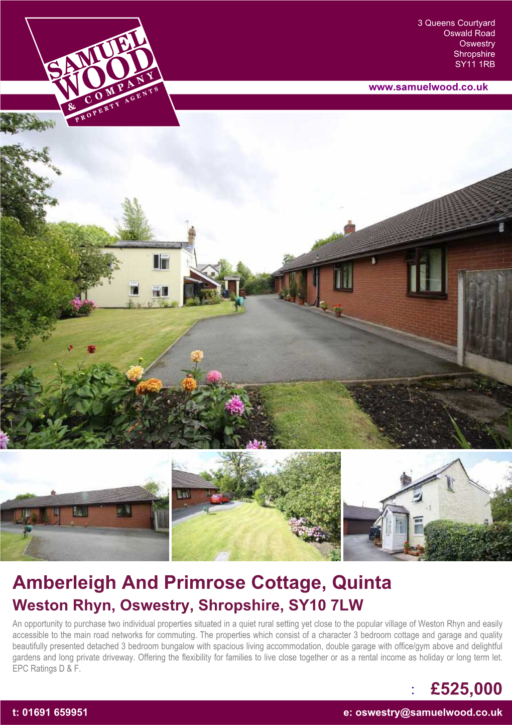 Amberleigh and Primrose Cottage, Quinta