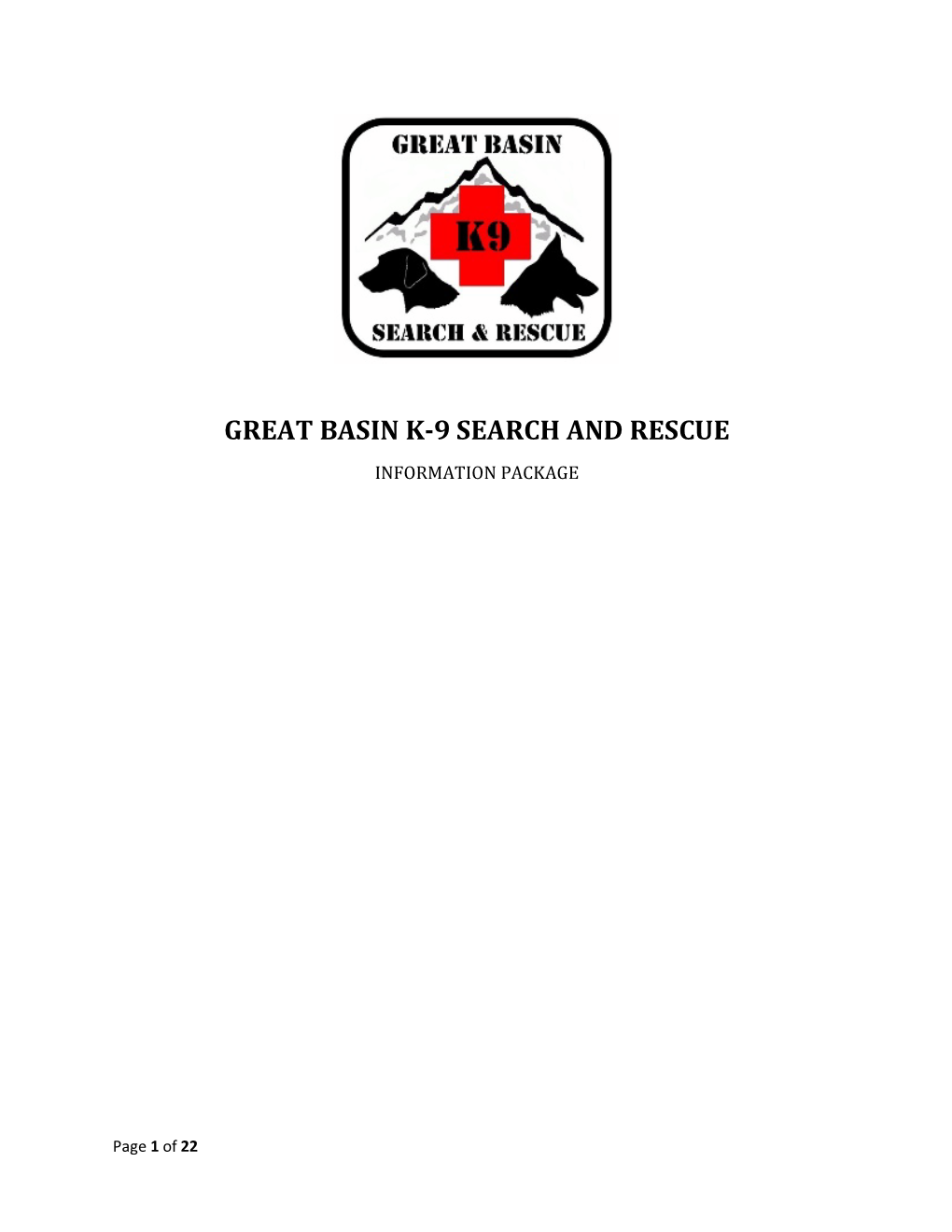 Great Basin K-9 Search and Rescue