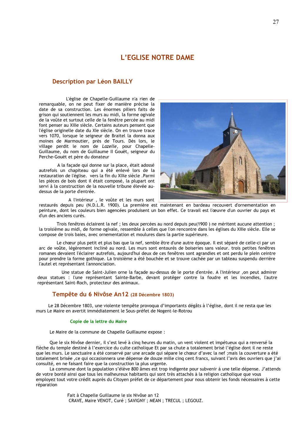 Chapelle Guillaume Expose