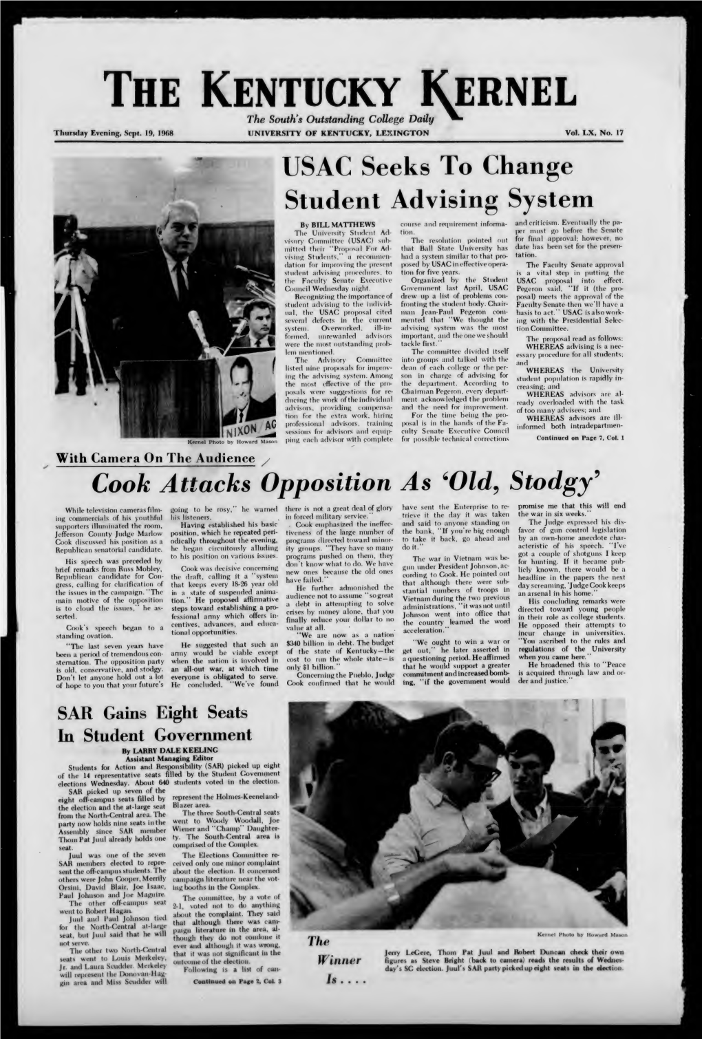 The Kentucky Kernel: 1968-09-19